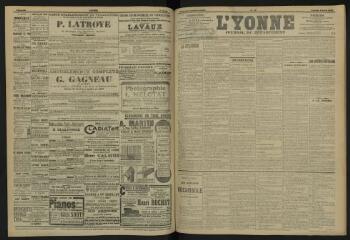 3 vues - L\'Yonne, journal du département, n° 78, vendredi 5 avril 1907 (ouvre la visionneuse)