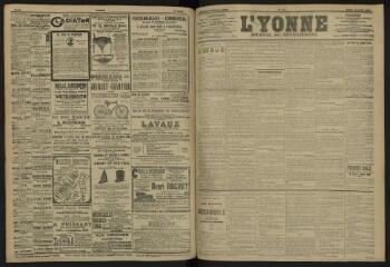 3 vues - L\'Yonne, journal du département, n° 86, lundi 15 avril 1907 (ouvre la visionneuse)