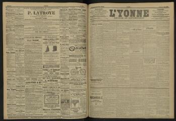 3 vues - L\'Yonne, journal du département, n° 103, lundi 6 mai 1907 (ouvre la visionneuse)