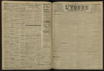 3 vues - L\'Yonne, journal du département, n° 106, vendredi 10 mai 1907 (ouvre la visionneuse)