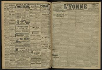 3 vues - L\'Yonne, journal du département, n° 110, mercredi 15 mai 1907 (ouvre la visionneuse)