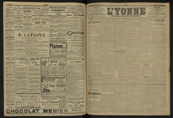 3 vues - L\'Yonne, journal du département, n° 118, samedi 25 mai 1907 (ouvre la visionneuse)