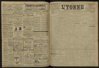 3 vues - L\'Yonne, journal du département, n° 123, vendredi 31 mai 1907 (ouvre la visionneuse)