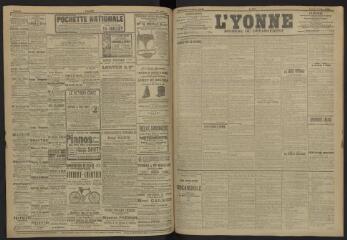3 vues - L\'Yonne, journal du département, n° 125, lundi 3 juin 1907 (ouvre la visionneuse)