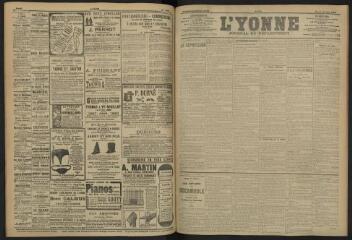 3 vues - L\'Yonne, journal du département, n° 138, mardi 18 juin 1907 (ouvre la visionneuse)