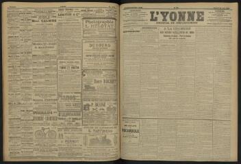 3 vues - L\'Yonne, journal du département, n° 142, samedi 22 juin 1907 (ouvre la visionneuse)