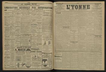 3 vues - L\'Yonne, journal du département, n° 143, lundi 24 juin 1907 (ouvre la visionneuse)