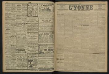 3 vues - L\'Yonne, journal du département, n° 144, mardi 25 juin 1907 (ouvre la visionneuse)