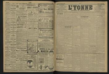 3 vues - L\'Yonne, journal du département, n° 146, jeudi 27 juin 1907 (ouvre la visionneuse)