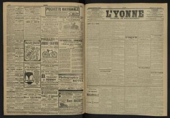 3 vues - L\'Yonne, journal du département, n° 147, vendredi 28 juin 1907 (ouvre la visionneuse)