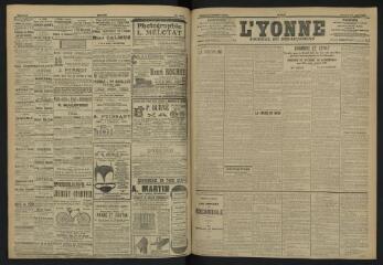 3 vues - L\'Yonne, journal du département, n° 148, samedi 29 juin 1907 (ouvre la visionneuse)