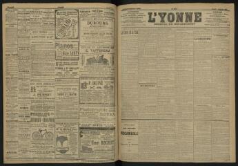 3 vues - L\'Yonne, journal du département, n° 152, jeudi 4 juillet 1907 (ouvre la visionneuse)