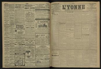 3 vues - L\'Yonne, journal du département, n° 158, jeudi 11 juillet 1907 (ouvre la visionneuse)