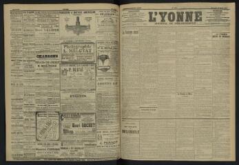 3 vues - L\'Yonne, journal du département, n° 184, samedi 10 août 1907 (ouvre la visionneuse)