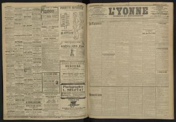 3 vues - L\'Yonne, journal du département, n° 201, lundi 2 septembre 1907 (ouvre la visionneuse)