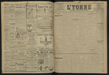 3 vues - L\'Yonne, journal du département, n° 210, jeudi 12 septembre 1907 (ouvre la visionneuse)