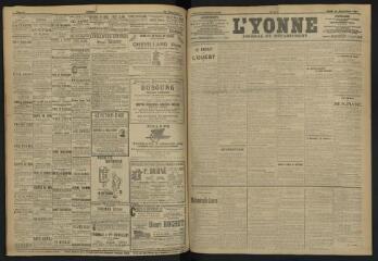 3 vues - L\'Yonne, journal du département, n° 213, lundi 16 septembre 1907 (ouvre la visionneuse)