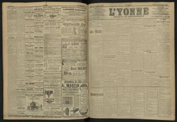 3 vues - L\'Yonne, journal du département, n° 222, jeudi 26 septembre 1907 (ouvre la visionneuse)
