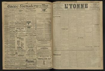 3 vues - L\'Yonne, journal du département, n° 229, vendredi 4 octobre 1907 (ouvre la visionneuse)
