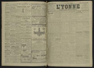 4 vues - L\'Yonne, journal du département, n° 251, mercredi 30 octobre 1907 (ouvre la visionneuse)