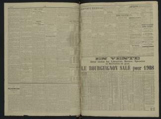 5 vues - L\'Yonne, journal du département, n° 256, mercredi 6 novembre 1907 (ouvre la visionneuse)