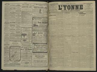 4 vues - L\'Yonne, journal du département, n° 257, jeudi 7 novembre 1907 (ouvre la visionneuse)