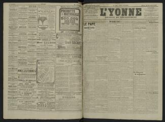 4 vues - L\'Yonne, journal du département, n° 271, mardi 26 novembre 1907 (ouvre la visionneuse)