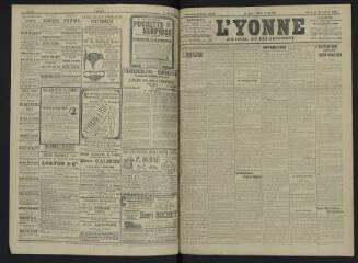 4 vues - L\'Yonne, journal du département, n° 277, mardi 3 décembre 1907 (ouvre la visionneuse)