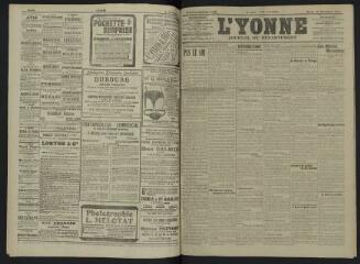 4 vues - L\'Yonne, journal du département, n° 283, mardi 10 décembre 1907 (ouvre la visionneuse)