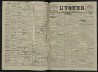 4 vues - L\'Yonne, journal du département, n° 289, mardi 17 décembre 1907 (ouvre la visionneuse)