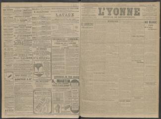 3 vues - L\'Yonne, journal du département, n° 2, vendredi 3 janvier 1908 (ouvre la visionneuse)