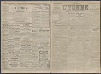 4 vues - L\'Yonne, journal du département, n° 311, jeudi 31 décembre 1908 (ouvre la visionneuse)
