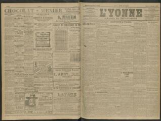 4 vues - L\'Yonne, journal du département, n° 5, jeudi 7 janvier 1909 (ouvre la visionneuse)
