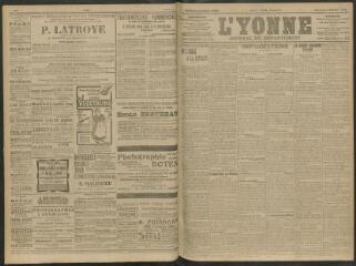 4 vues - L\'Yonne, journal du département, n° 6, vendredi 8 janvier 1909 (ouvre la visionneuse)