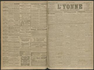 4 vues - L\'Yonne, journal du département, n° 9, mardi 12 janvier 1909 (ouvre la visionneuse)