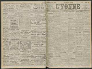 4 vues - L\'Yonne, journal du département, n° 23, jeudi 28 janvier 1909 (ouvre la visionneuse)