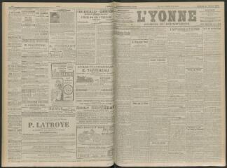 4 vues - L\'Yonne, journal du département, n° 48, vendredi 26 février 1909 (ouvre la visionneuse)