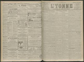 4 vues - L\'Yonne, journal du département, n° 49, samedi 27 février 1909 (ouvre la visionneuse)