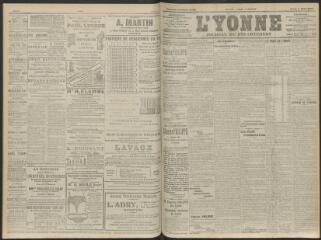 4 vues - L\'Yonne, journal du département, n° 53, jeudi 4 mars 1909 (ouvre la visionneuse)