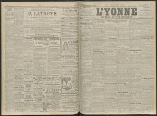 4 vues - L\'Yonne, journal du département, n° 59, vendredi 12 mars 1909 (ouvre la visionneuse)
