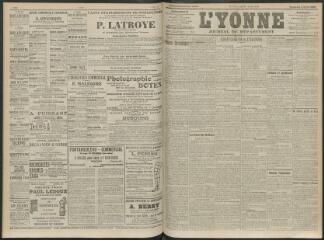 4 vues - L\'Yonne, journal du département, n° 77, vendredi 2 avril 1909 (ouvre la visionneuse)