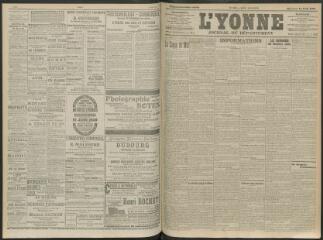 4 vues - L\'Yonne, journal du département, n° 86, mercredi 14 avril 1909 (ouvre la visionneuse)