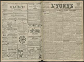 4 vues - L\'Yonne, journal du département, n° 94, vendredi 23 avril 1909 (ouvre la visionneuse)