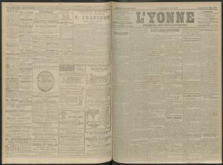 4 vues - L\'Yonne, journal du département, n° 123, vendredi 28 mai 1909 (ouvre la visionneuse)