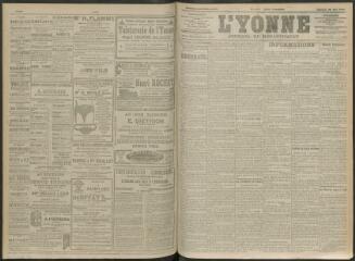 4 vues - L\'Yonne, journal du département, n° 124, samedi 29 mai 1909 (ouvre la visionneuse)