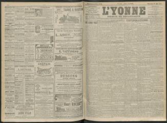 4 vues - L\'Yonne, journal du département, n° 138, mercredi 16 juin 1909 (ouvre la visionneuse)