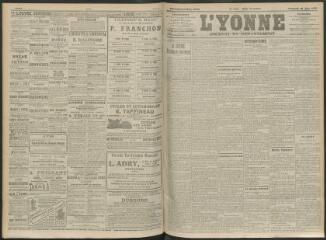 4 vues - L\'Yonne, journal du département, n° 146, vendredi 25 juin 1909 (ouvre la visionneuse)
