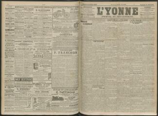 4 vues - L\'Yonne, journal du département, n° 192, vendredi 20 août 1909 (ouvre la visionneuse)