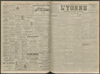 4 vues - L\'Yonne, journal du département, n° 199, samedi 28 août 1909 (ouvre la visionneuse)