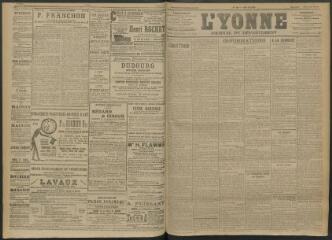 4 vues - L\'Yonne, journal du département, n° 48, samedi 26 février 1910 (ouvre la visionneuse)